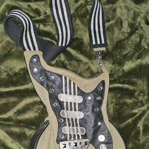Far Nine Guitar-Shaped Crossbody Bag with Strap